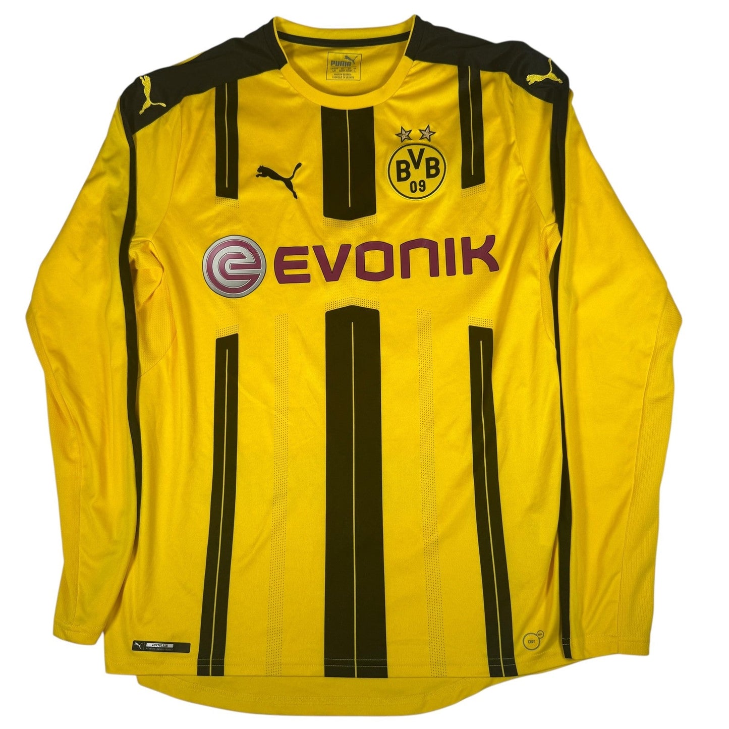 Borussia Dortmund 2016/2017 Home Long Sleeve Football Shirt Large