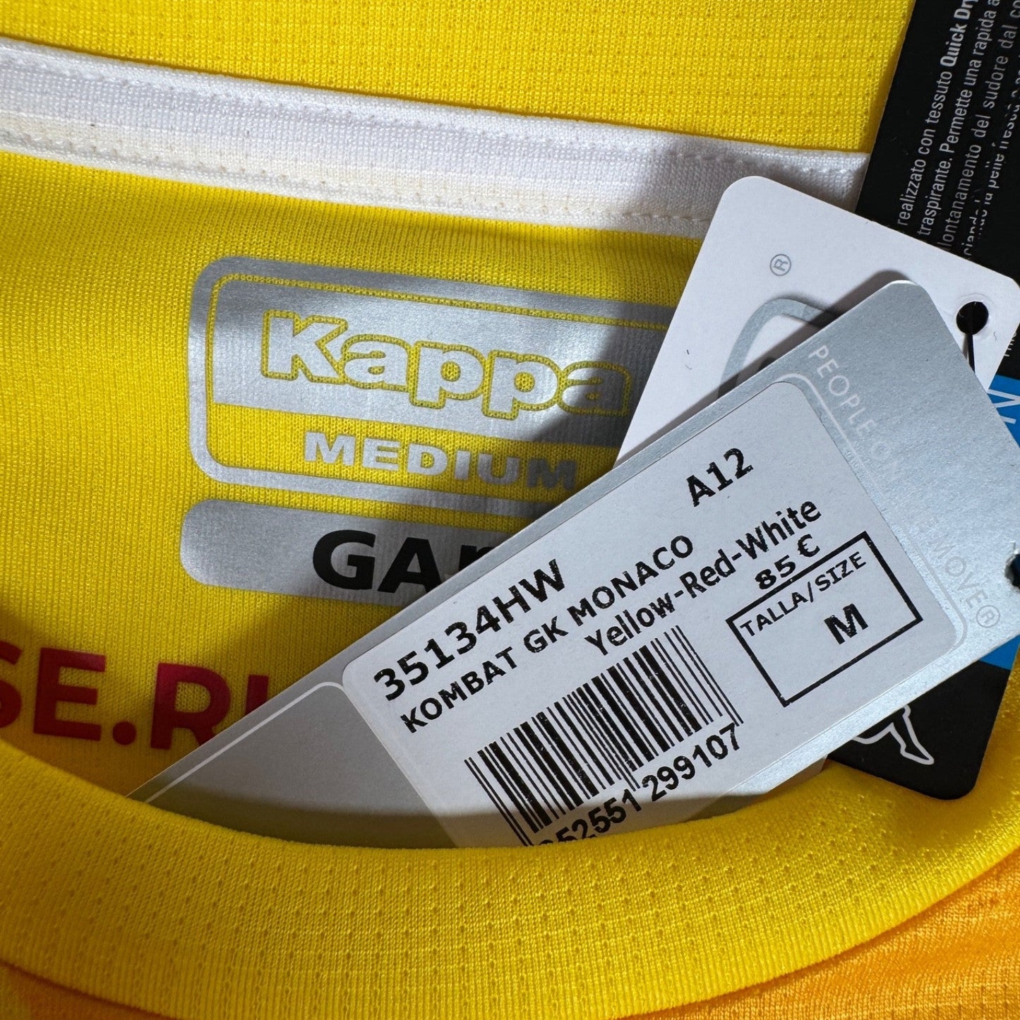 AS Monaco 2021/2022 Goalkeeper Football Shirt  Medium BNWT