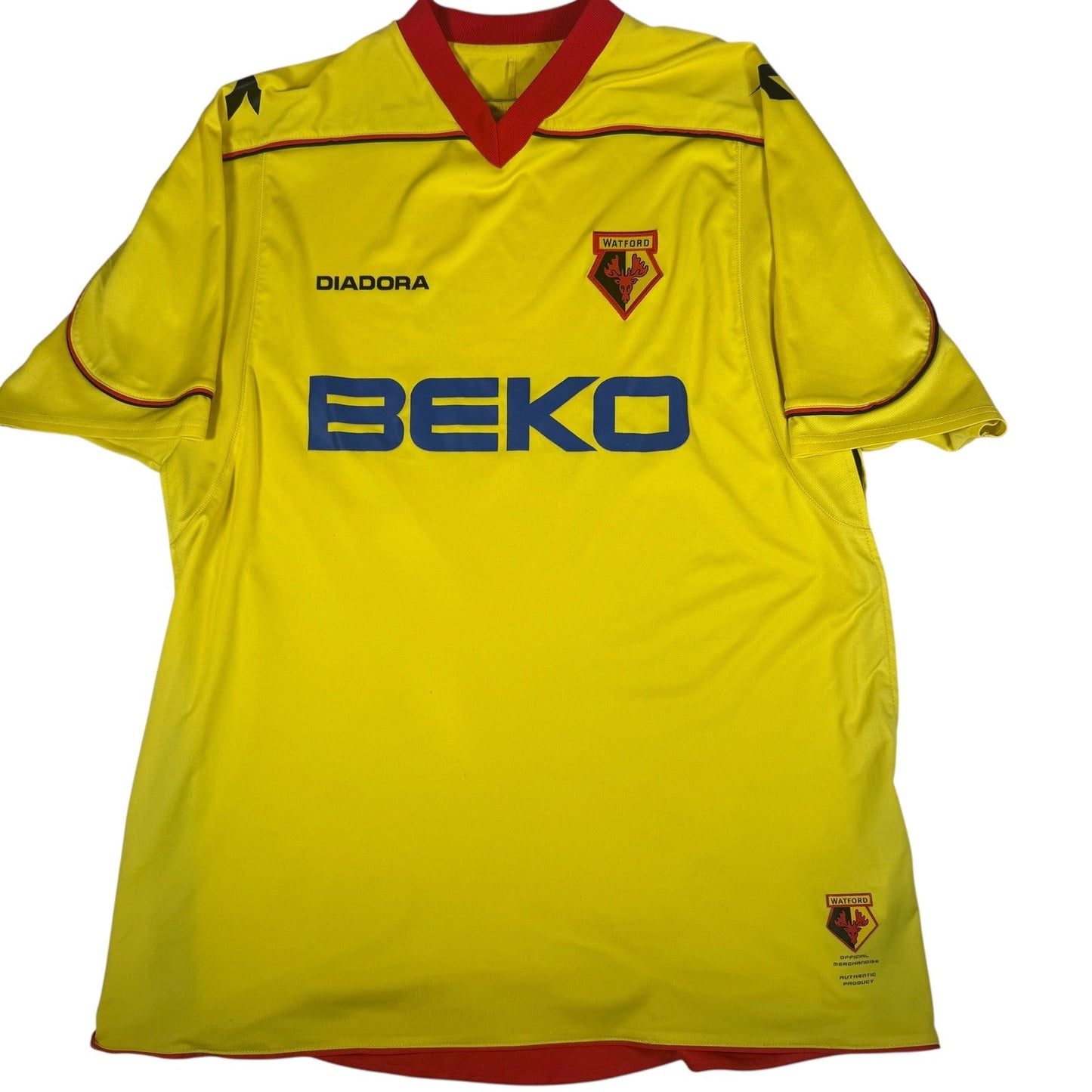 Watford 2008/2009 Home Football Shirt  XL