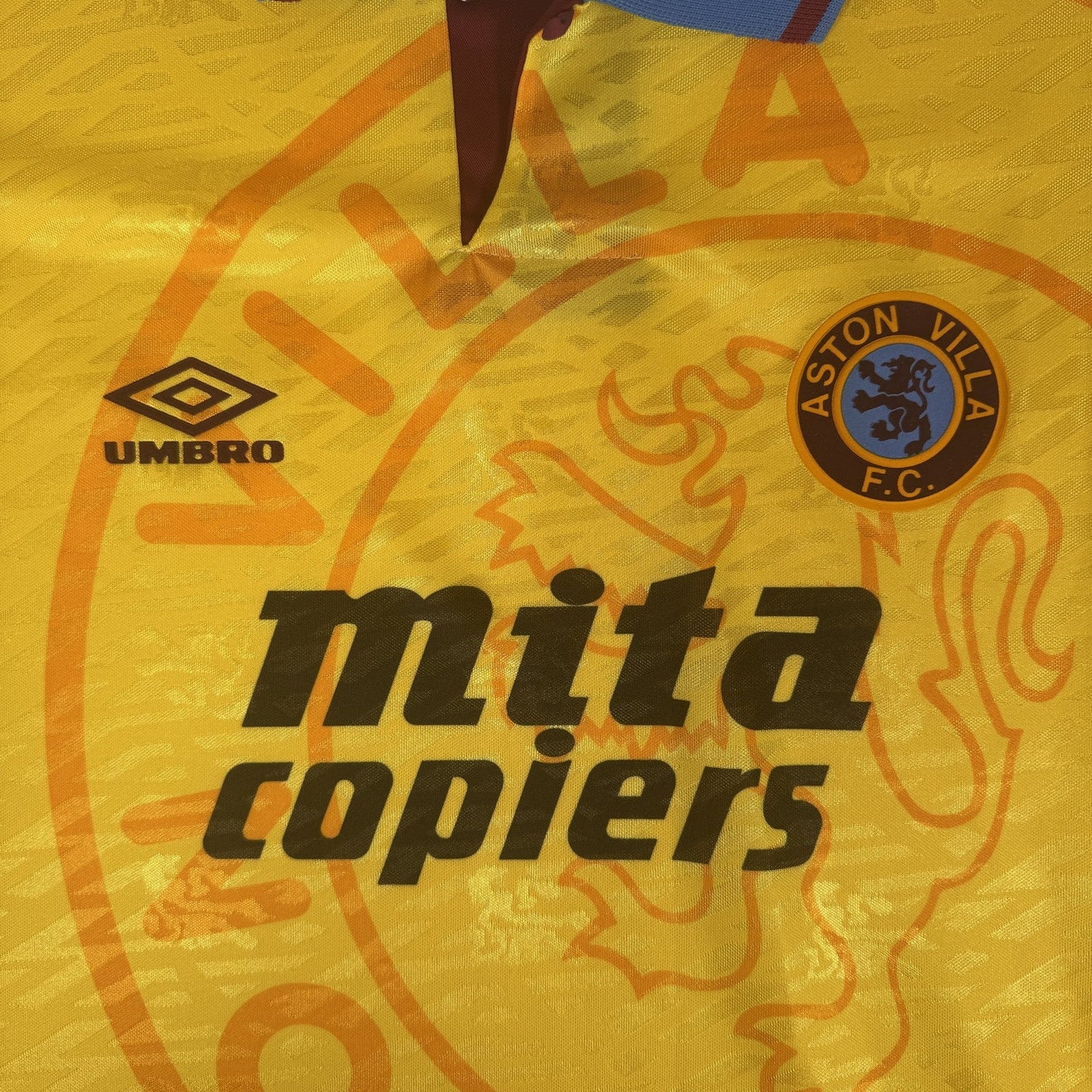 Aston Villa 1991/1992/1993 Third Football Shirt  XL