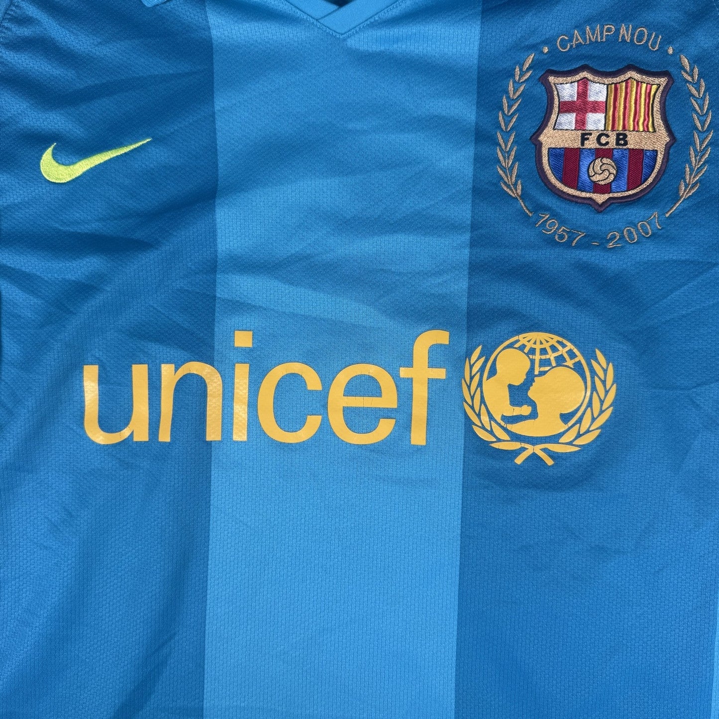 Barcelona 2007/2008 Away Football Shirt  Small 237743-414