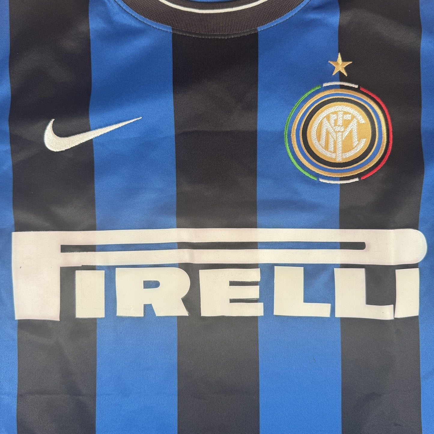 Inter Milan 2009/2010 Home Basic Football Shirt  Medium