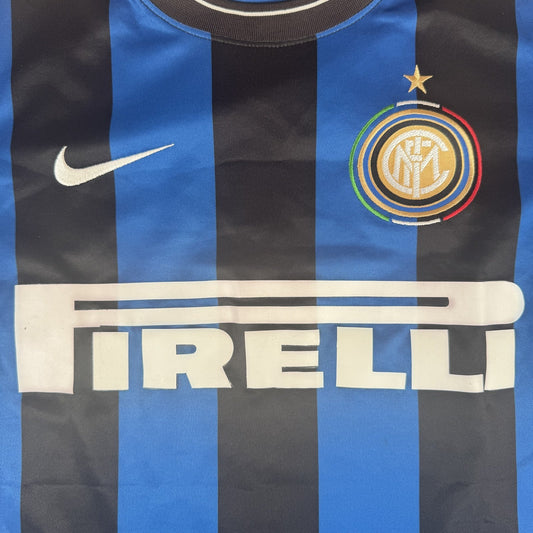Inter Milan 2009/2010 Home Basic Football Shirt  Medium
