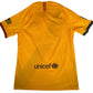Barcelona 2019/2020 Yellow Away Football Shirt  Medium