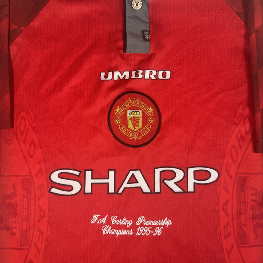 Manchester United 1996/1997/1998 Champions Home Football Shirt XL