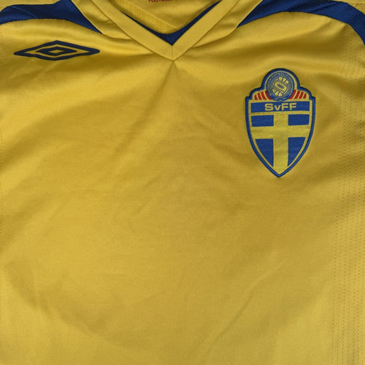 Sweden 2008/2009/2010 Home Football Shirt  Medium