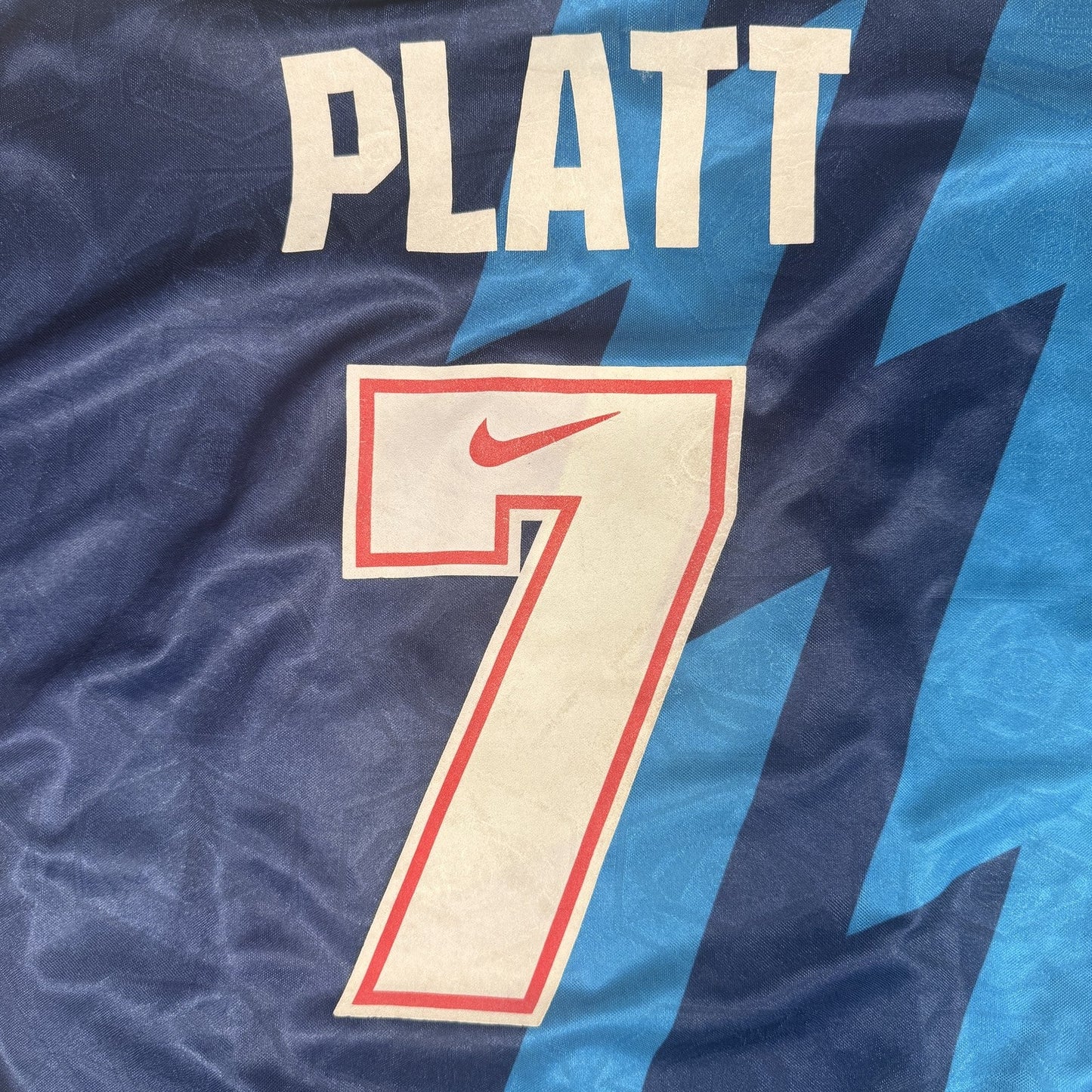 PLATT 7 Arsenal 1995/1996 Away Football Shirt  Large