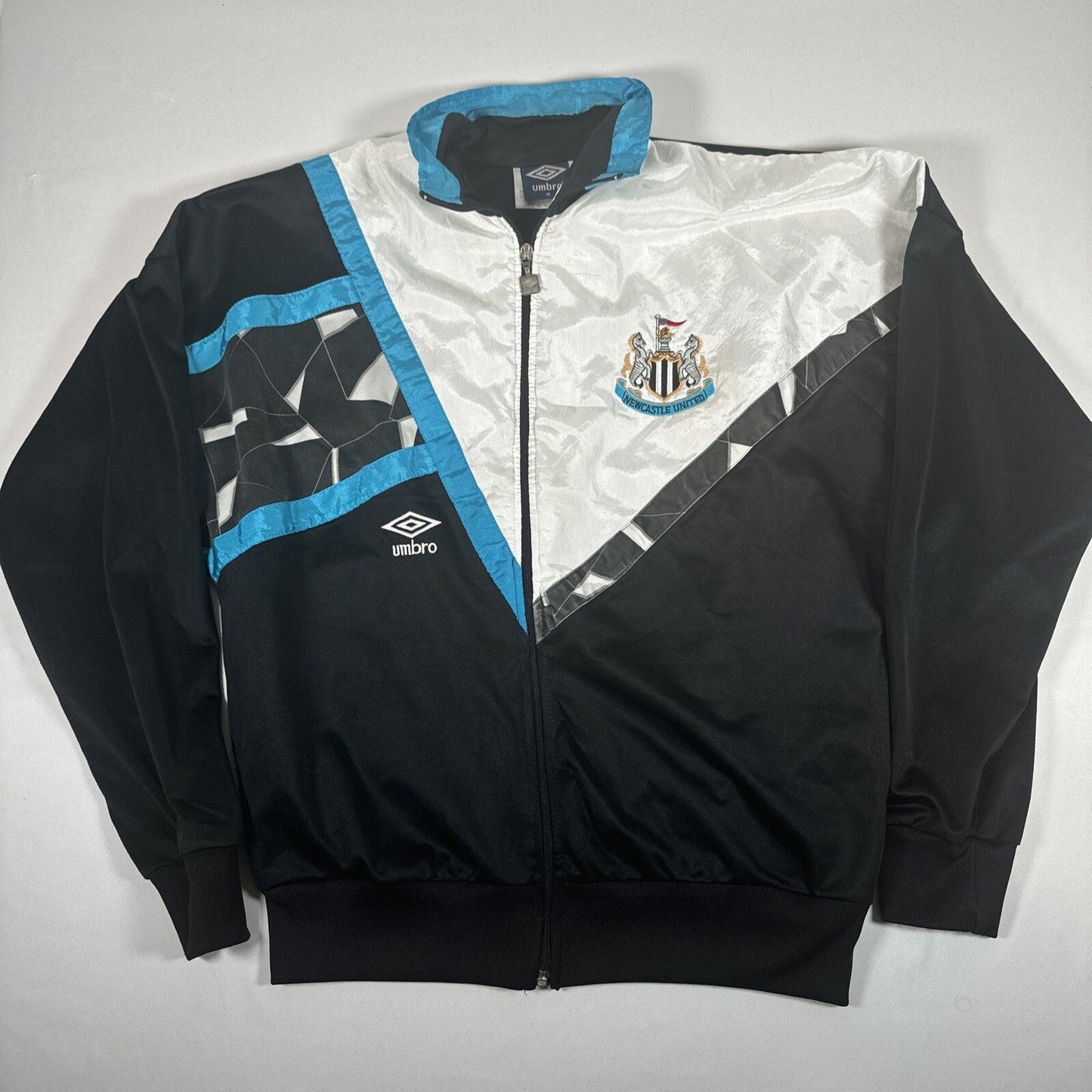 Newcastle United 1990/1991 Umbro Football Track Jacket  Medium