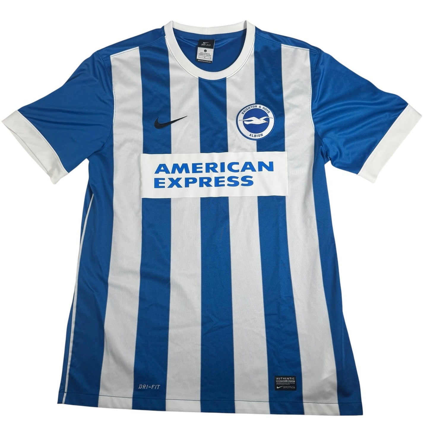 Brighton & Hove Albion 2014/2015/2016 Home Football Shirt Large