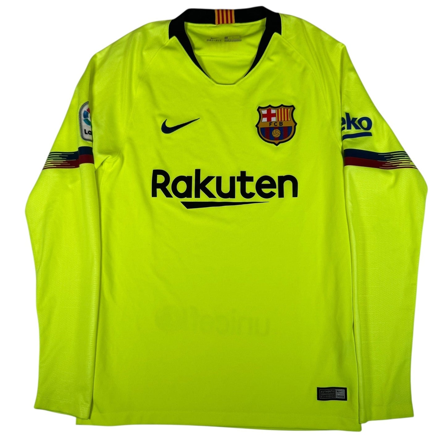 Barcelona 2018/2019 Away Long Sleeve Football Shirt  Small