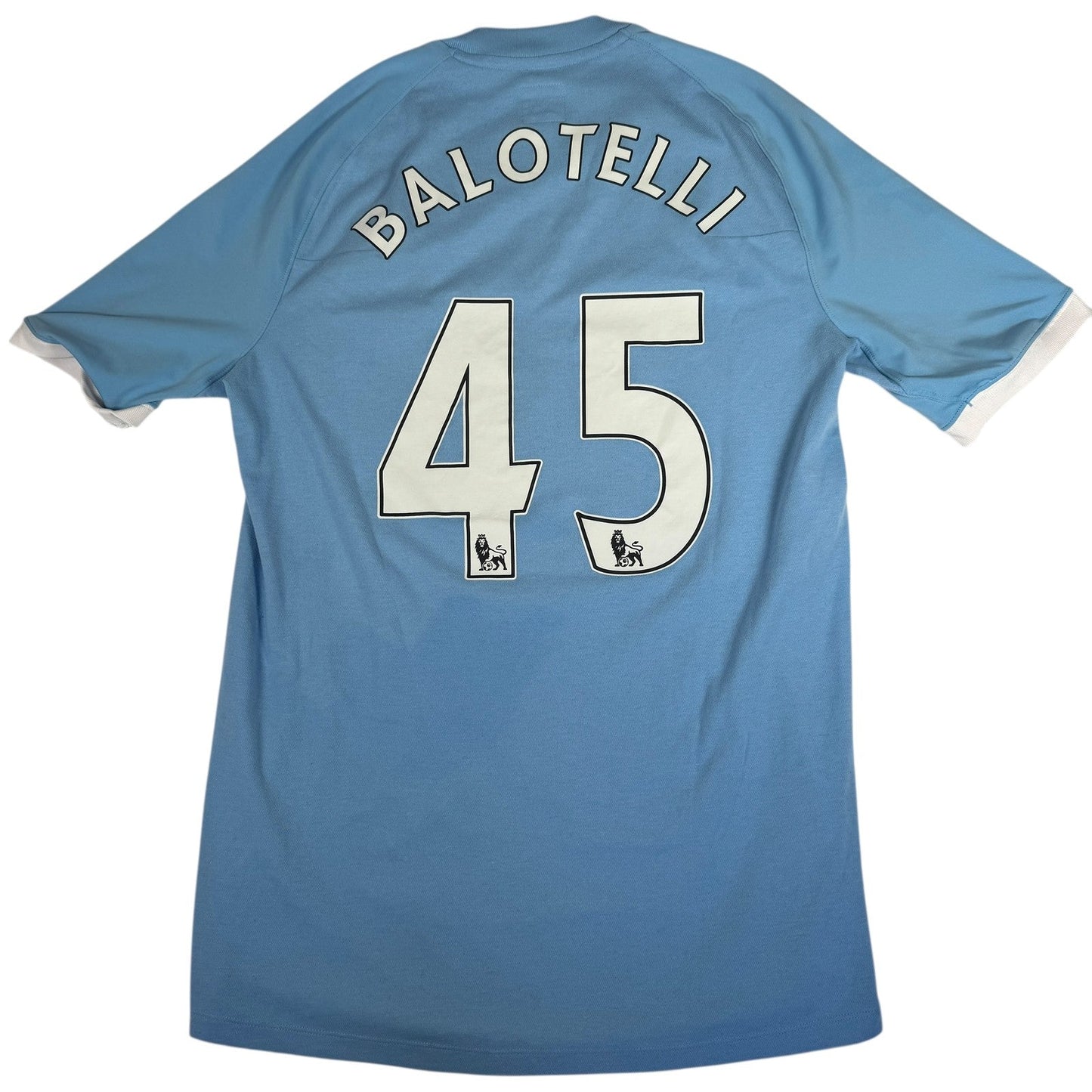 BALOTELLI 45 Manchester City 2010/2011 Home Football Shirt Medium