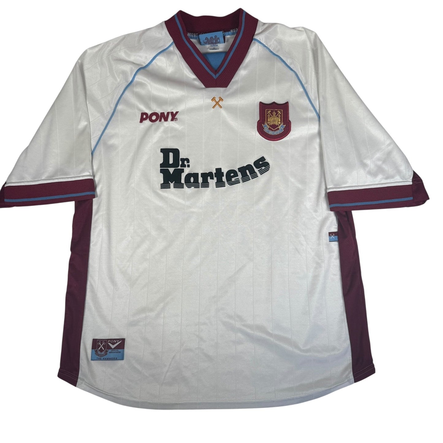 West Ham United 1998/1999 Away Football Shirt  XL