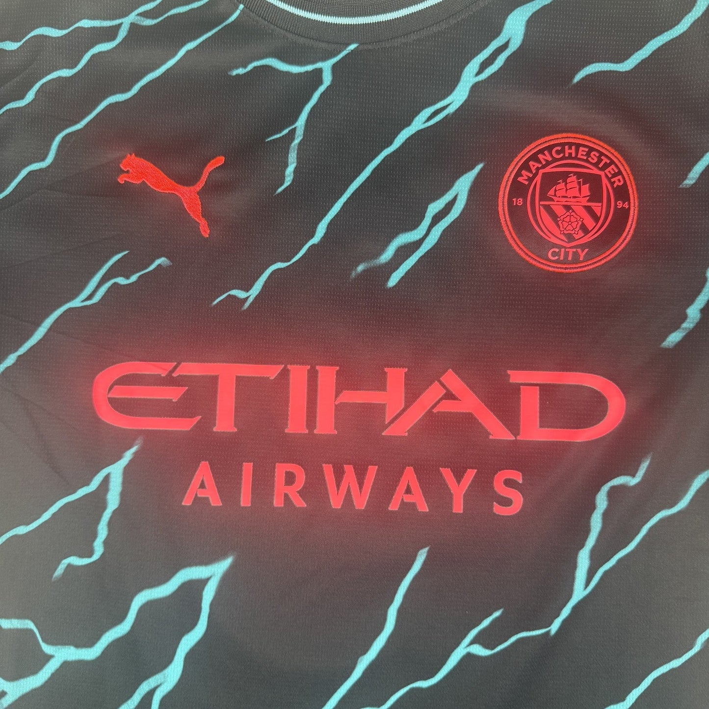 GREALISH 10 Manchester City 2023/2024 Third Football Shirt Medium