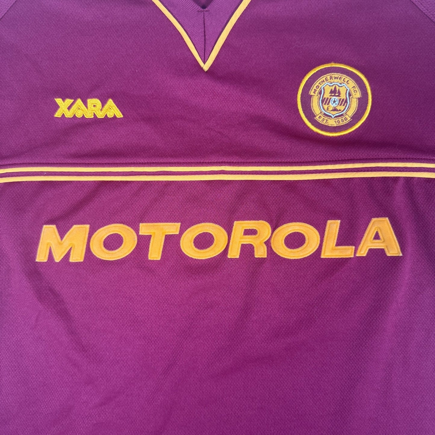 Motherwell 2001/2002 Away Football Shirt  XL
