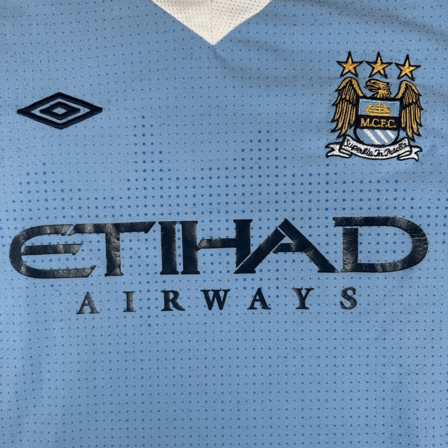 Manchester City 2011/2012 Home Football Shirt  Large