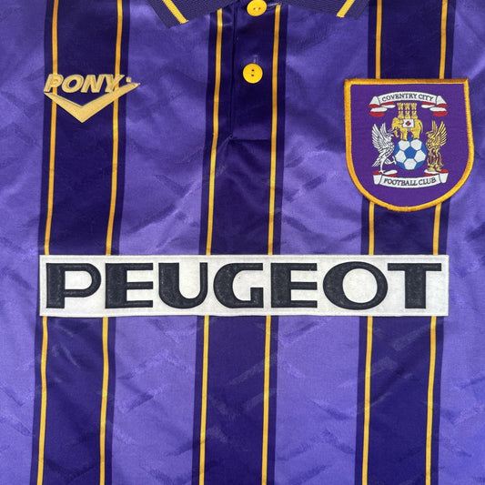 Coventry City 1995/1996 Away Football Shirt  Large