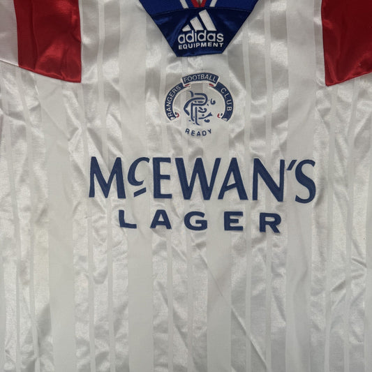 Rangers 1992/1993 Away Football Shirt  Large