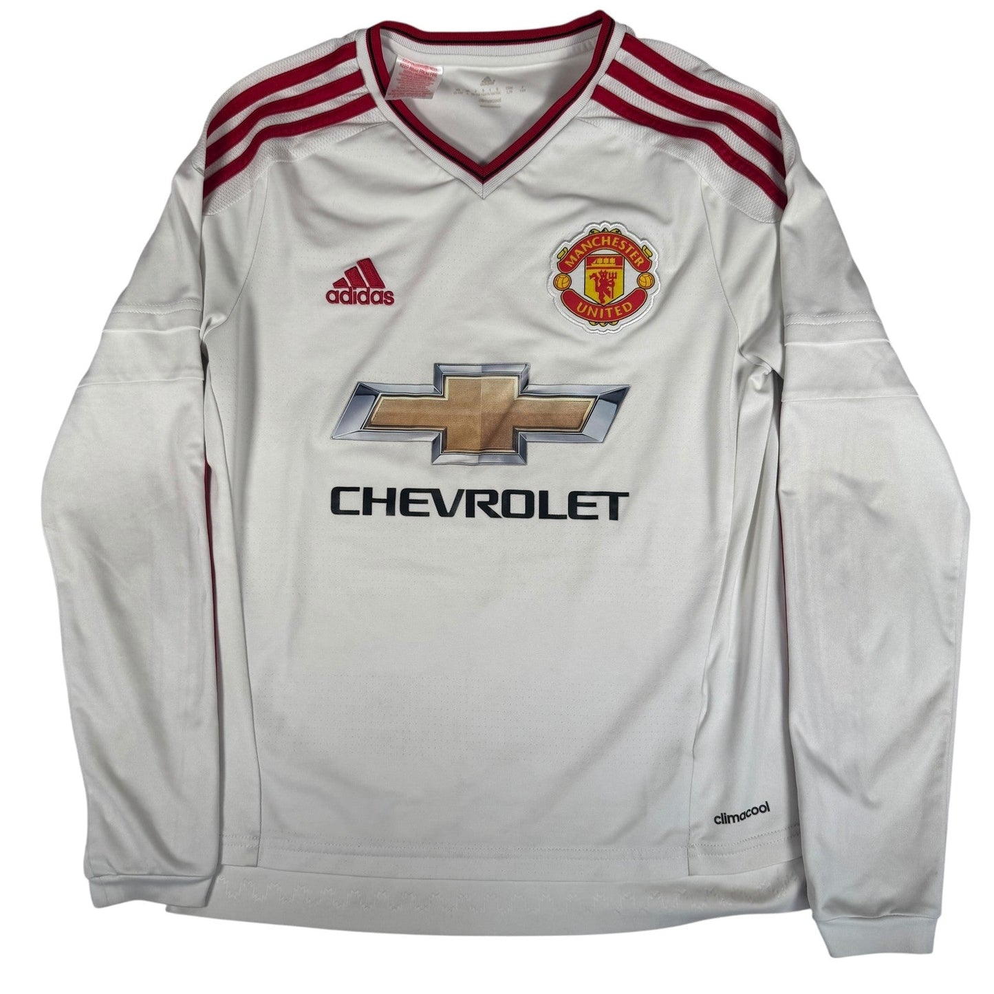 Manchester United 2015/2016 Away Long Sleeve Football Shirt Childs 13-14 Years