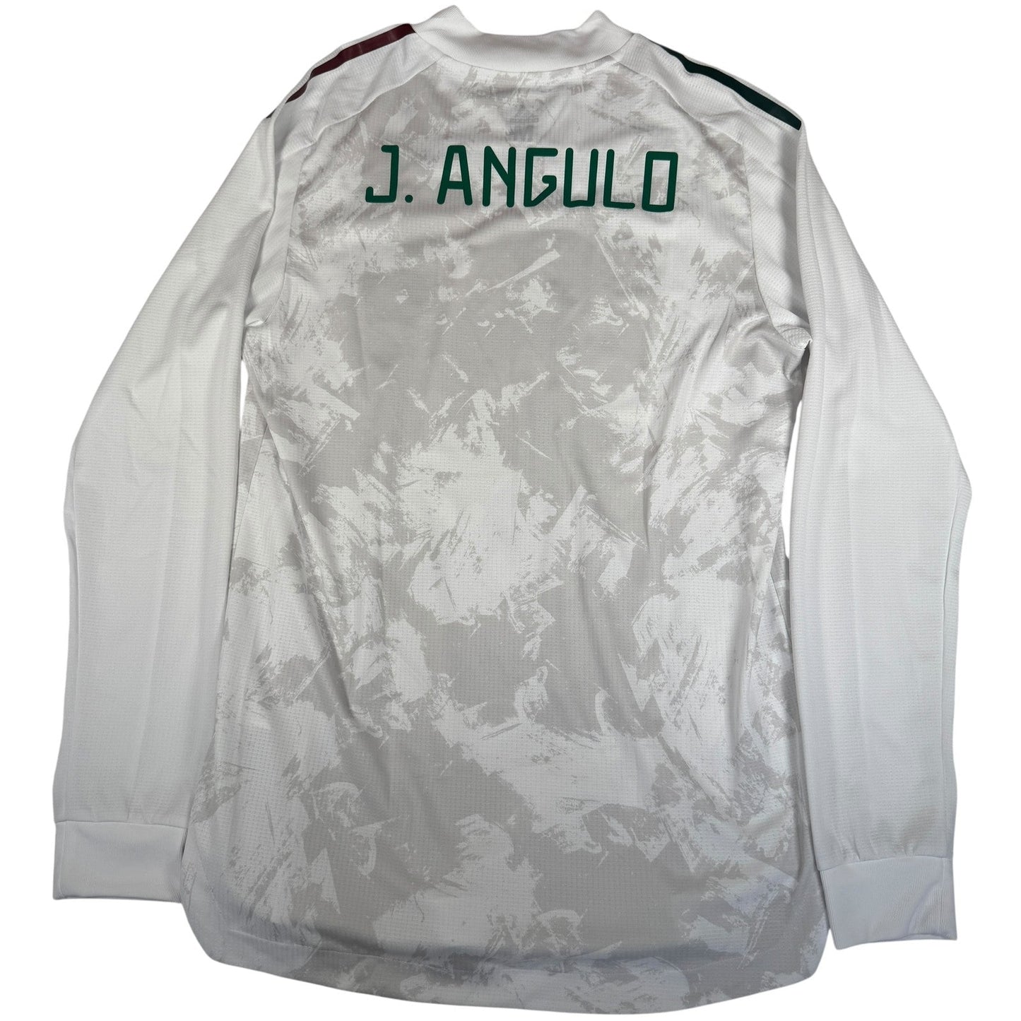 J.ANGULO Mexico 2020/2021 Away Long Sleeve Football Shirt Player Spec Medium