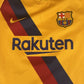 Barcelona 2019/2020 Yellow Away Football Shirt  Medium