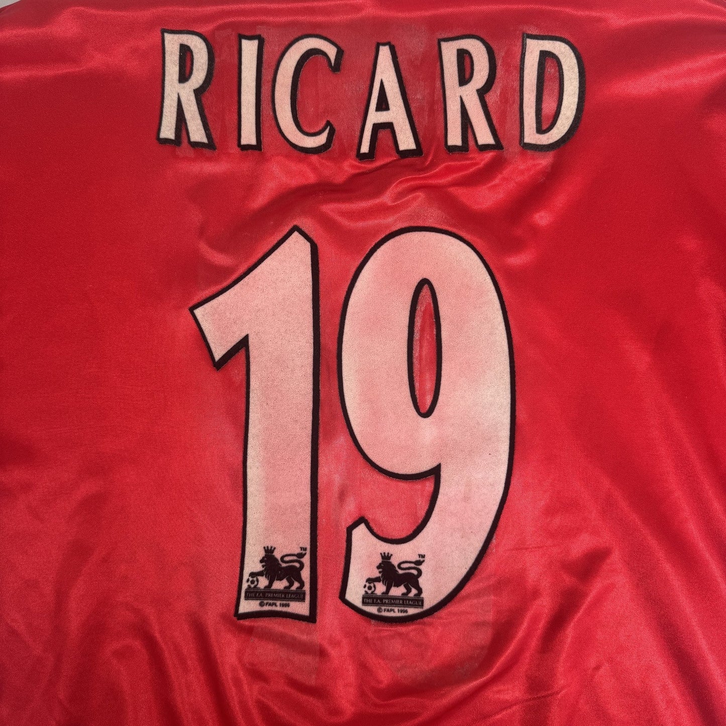 RICARD 19 Middlesbrough 1998/1999 Home Football Shirt  Large