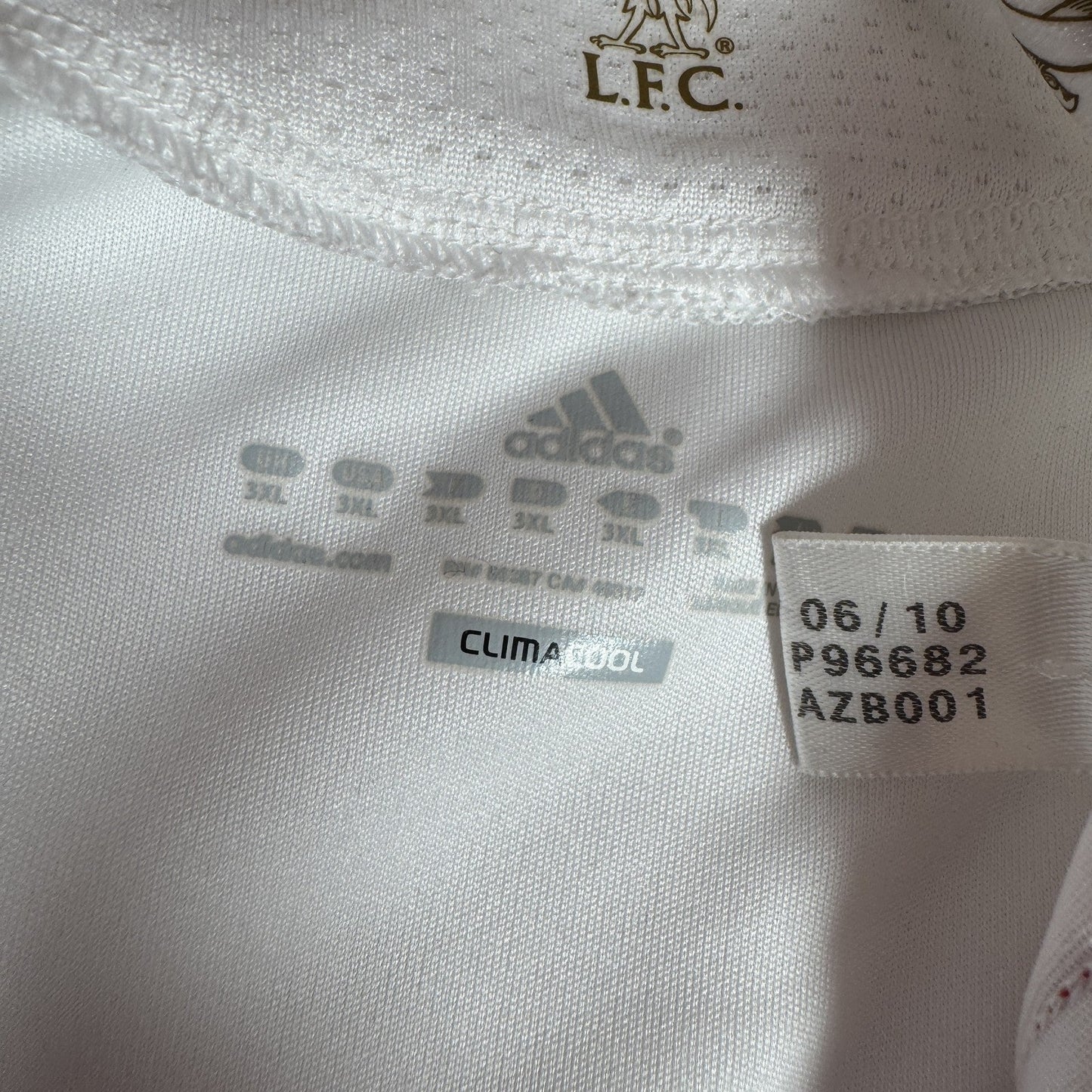 Liverpool 2010/2011 Away Long Sleeve Football Shirt  3XL XXXL