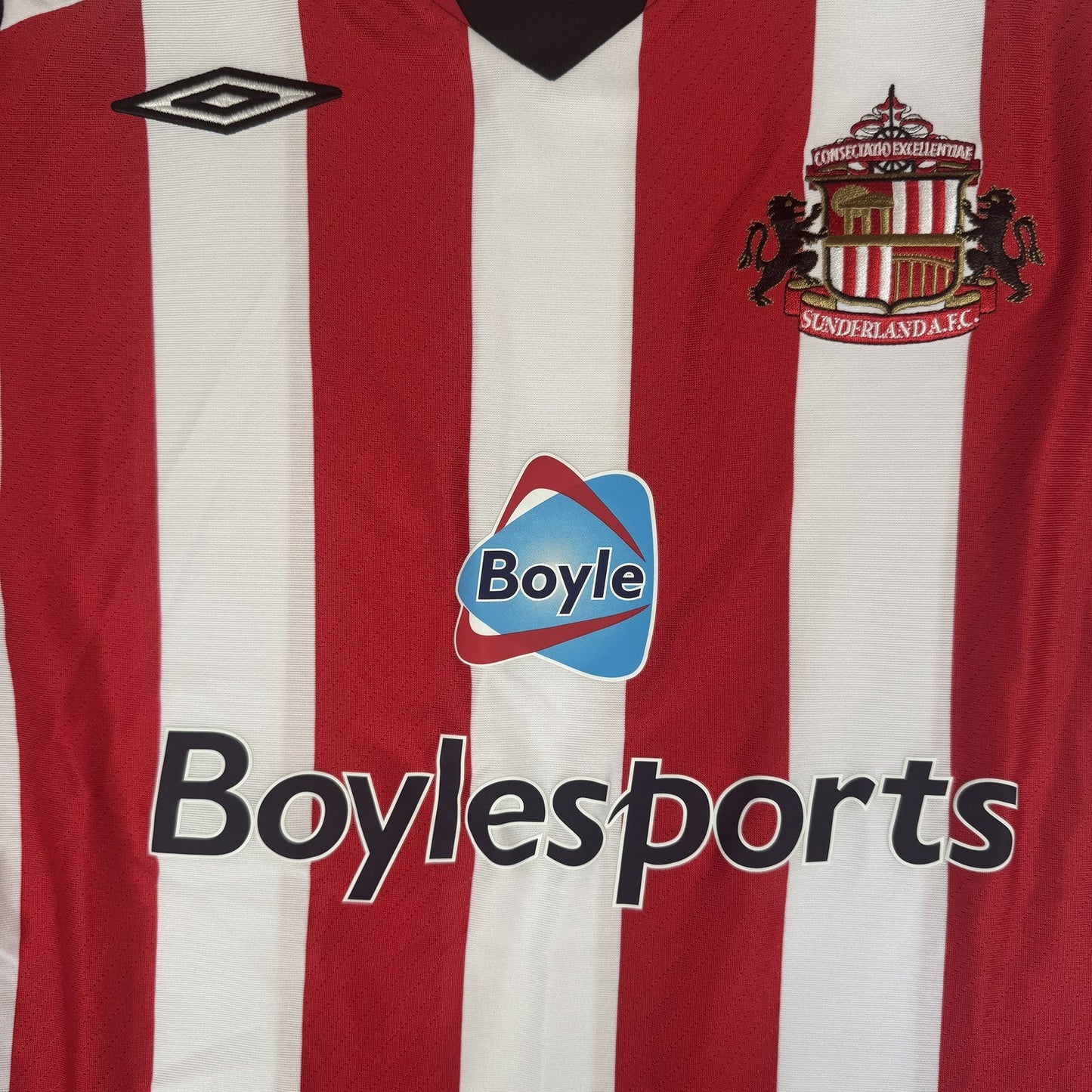 Sunderland 2008/2009 Home Long Sleeve Football Shirt  XL