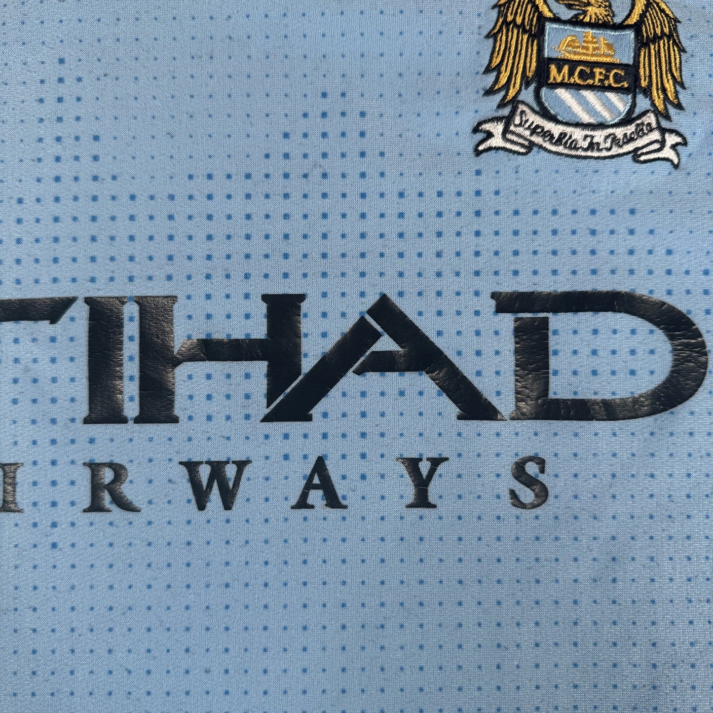 Manchester City 2011/2012 Home Football Shirt  Large