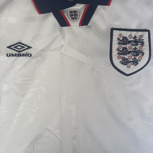England 1993/1994/1995 Home Football Shirt  Large