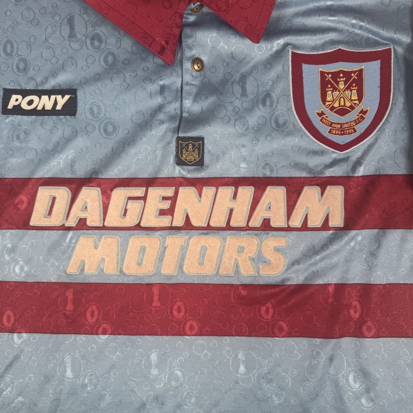 West Ham United 1995/1996/1997 Away Third Football Shirt Large