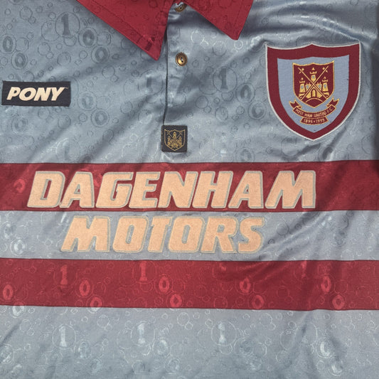 West Ham United 1995/1996/1997 Away Third Football Shirt Large