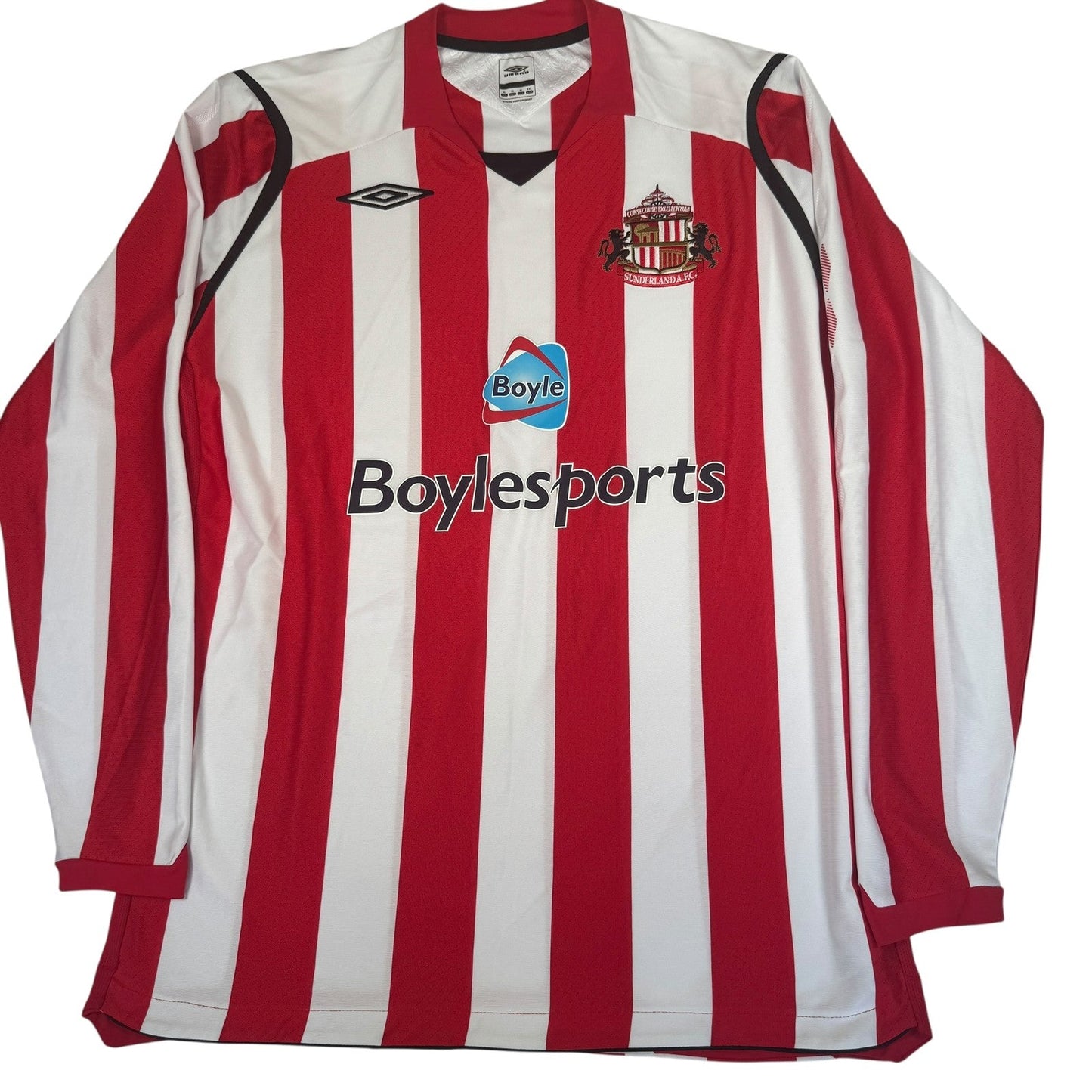 Sunderland 2008/2009 Home Long Sleeve Football Shirt  XL