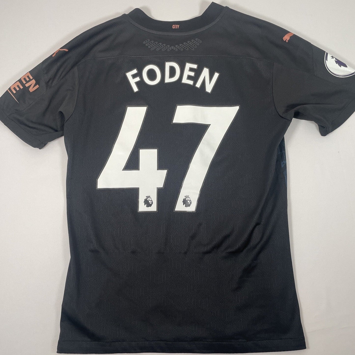 FODEN 47 Manchester City 2020/2021 Away Football Shirt Player Spec Medium