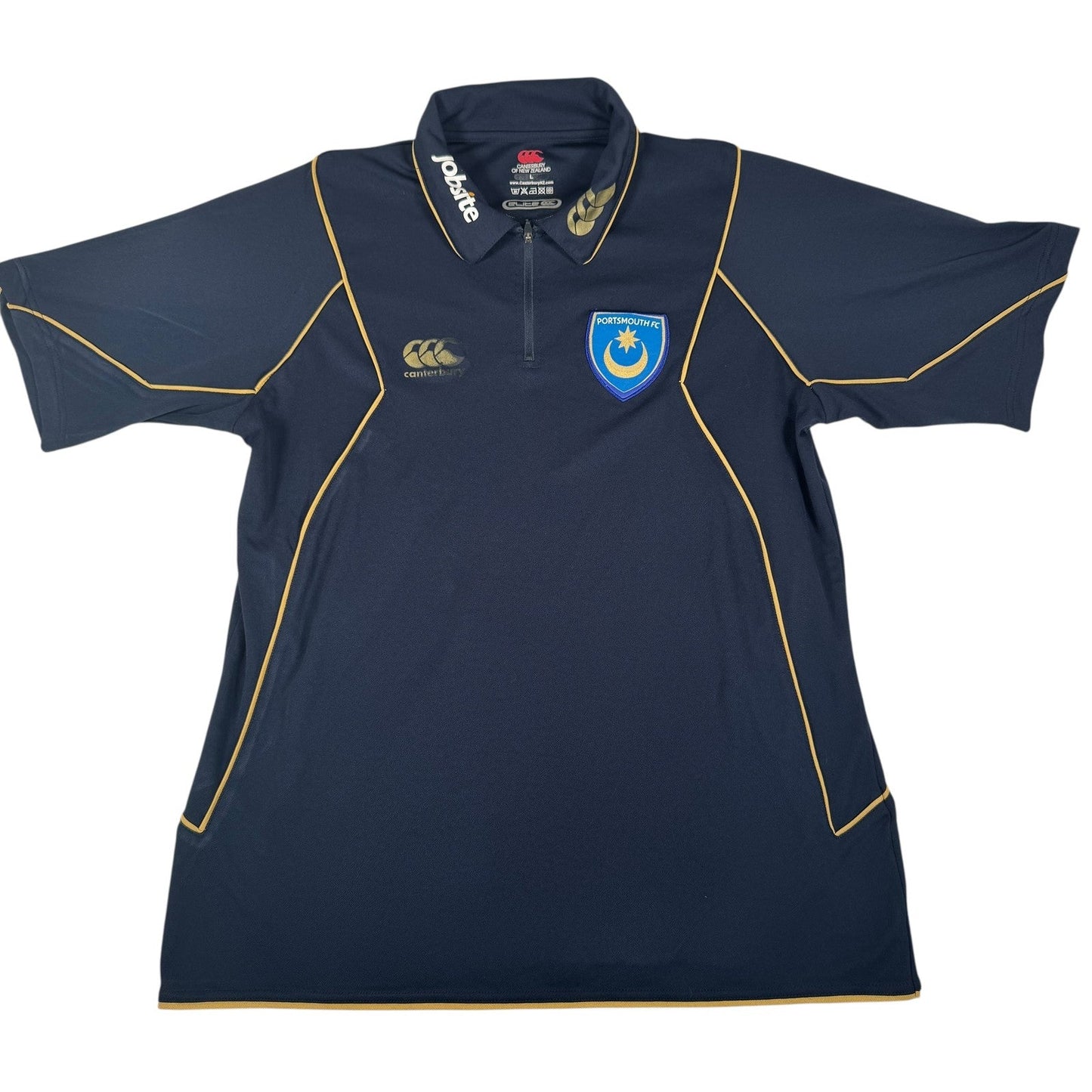 Portsmouth 2008/2009 Quarter Zip Training Polo Shirt  Large