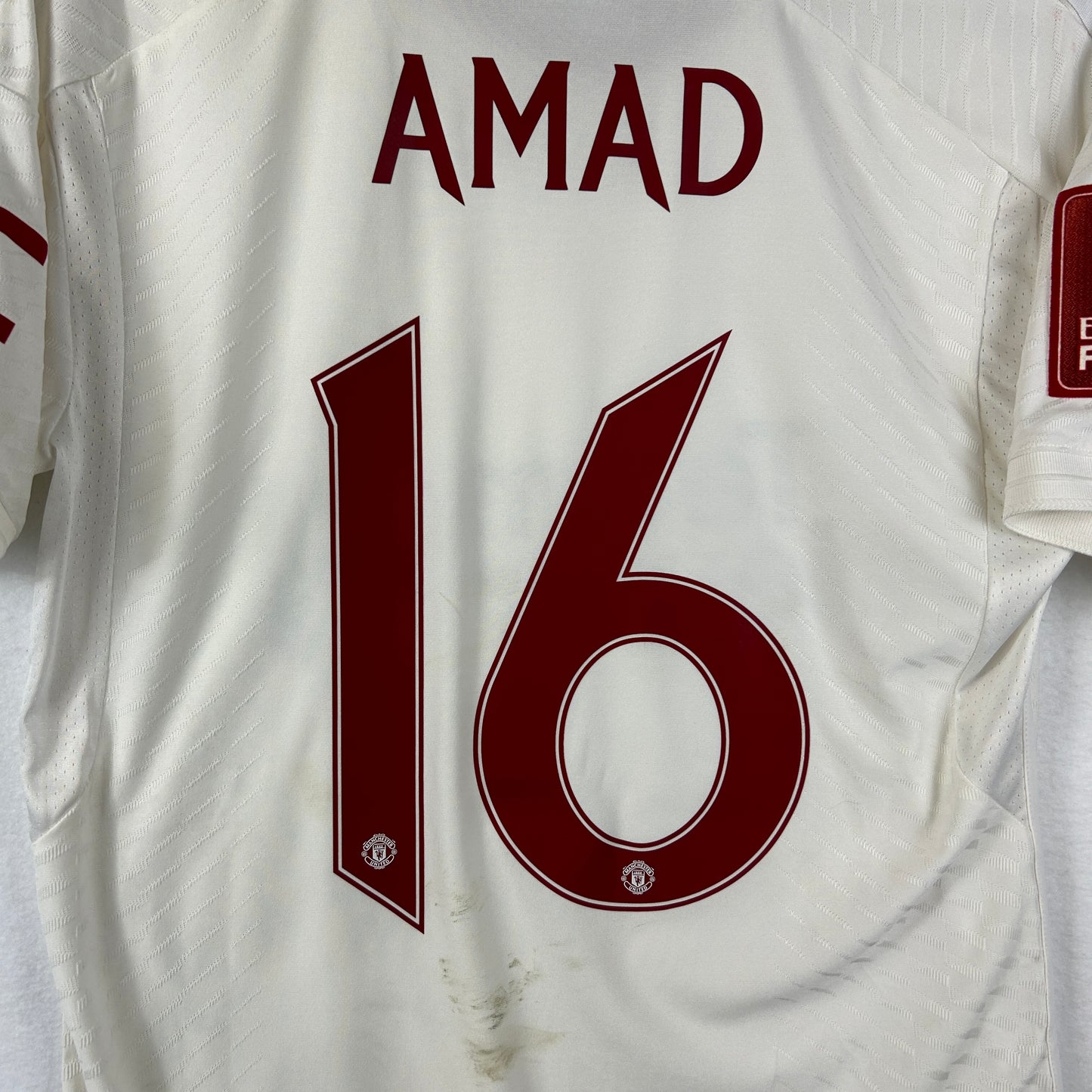 Manchester United 2023/2024 Match Worn Third Shirt - Amad 16 - FA Cup