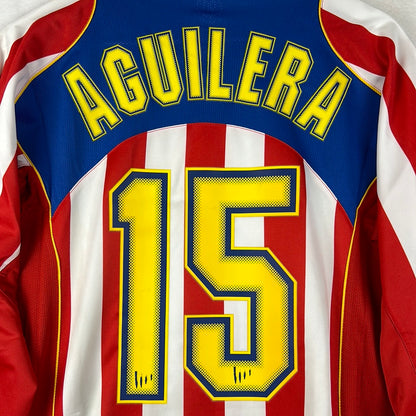 Atletico Madrid 2004/2005 Player Issue Shirt - Aguilera 15 - Kung Fu Sion