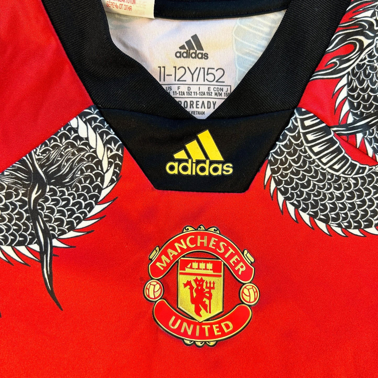 Manchester United 2020 Chinese New Year Shirt - Age 11-12 - Adidas FU1324