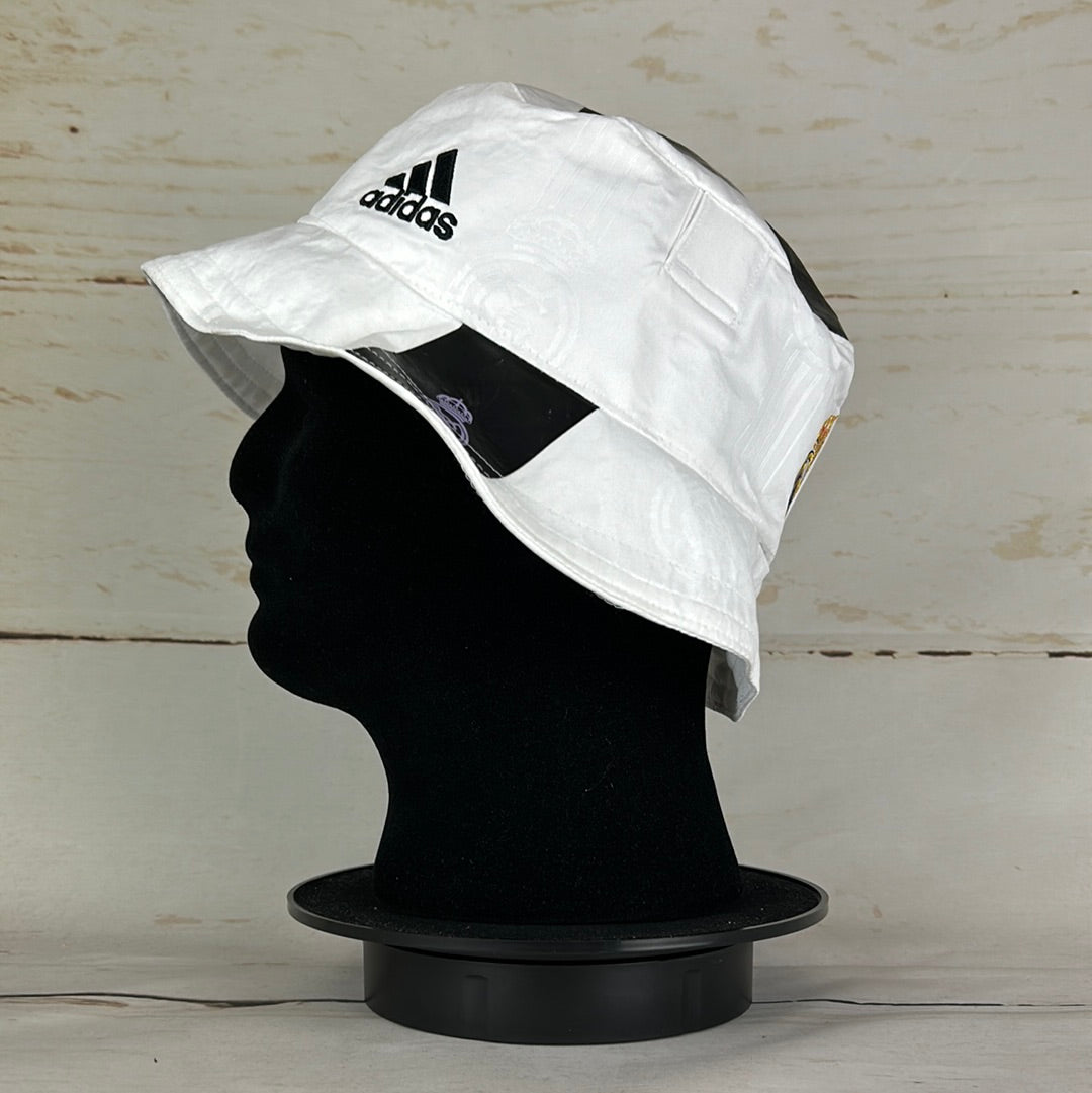 Real Madrid 2022-2023 Upcycled Home Shirt Bucket Hat *7 Top