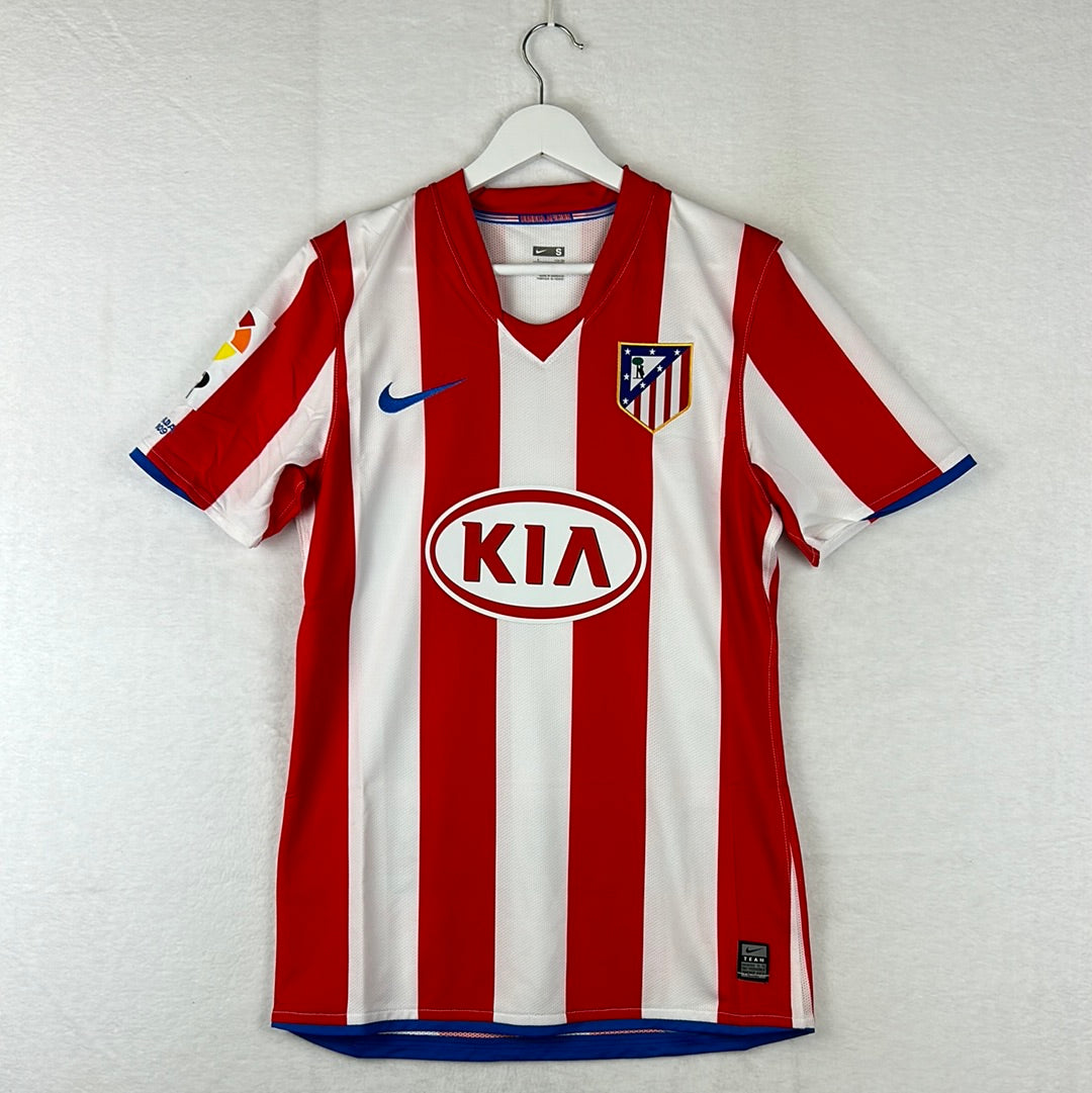 Atletico Madrid 2008/2009 Player Issue Home Shirt - Simao 20