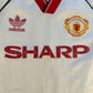 Manchester United 1988/1989 Away Shirt - Small Adult - Vintage United Shirt