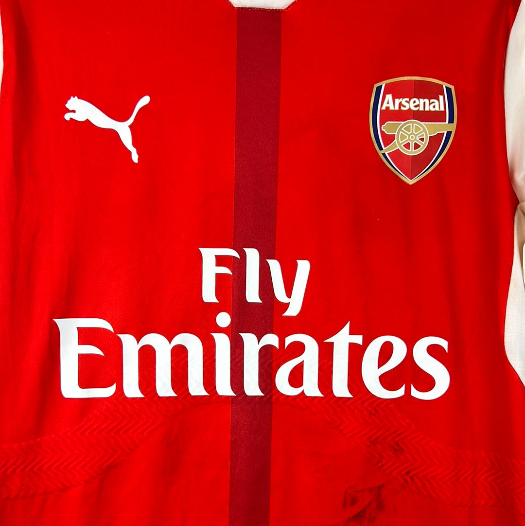 Arsenal 2016/2017 Match Worn Home Shirt - Chamberlain 15 - FA Cup Semi Final