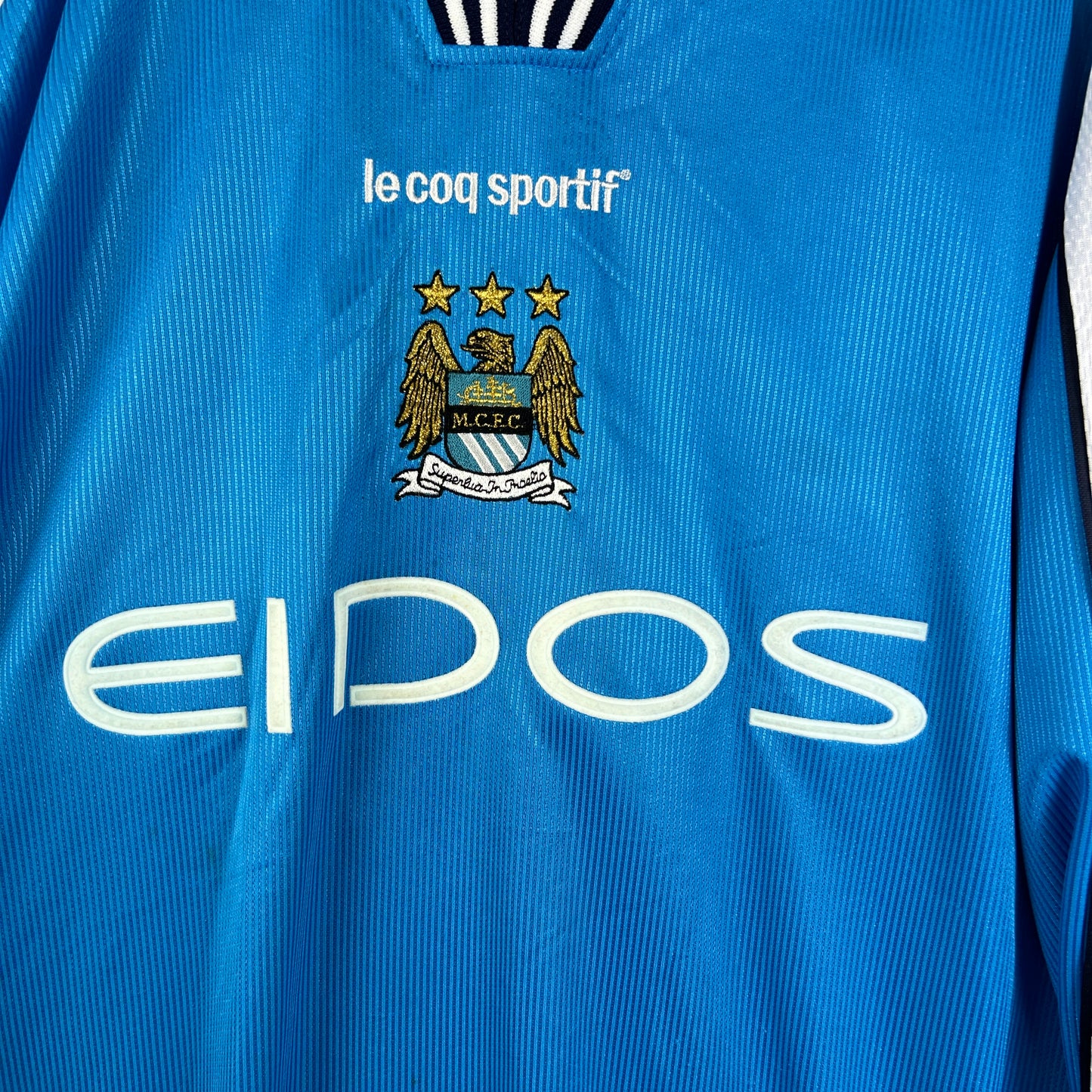 Manchester City 1999/2000 Player Issue Home Shirt - Horlock 6 - XXL