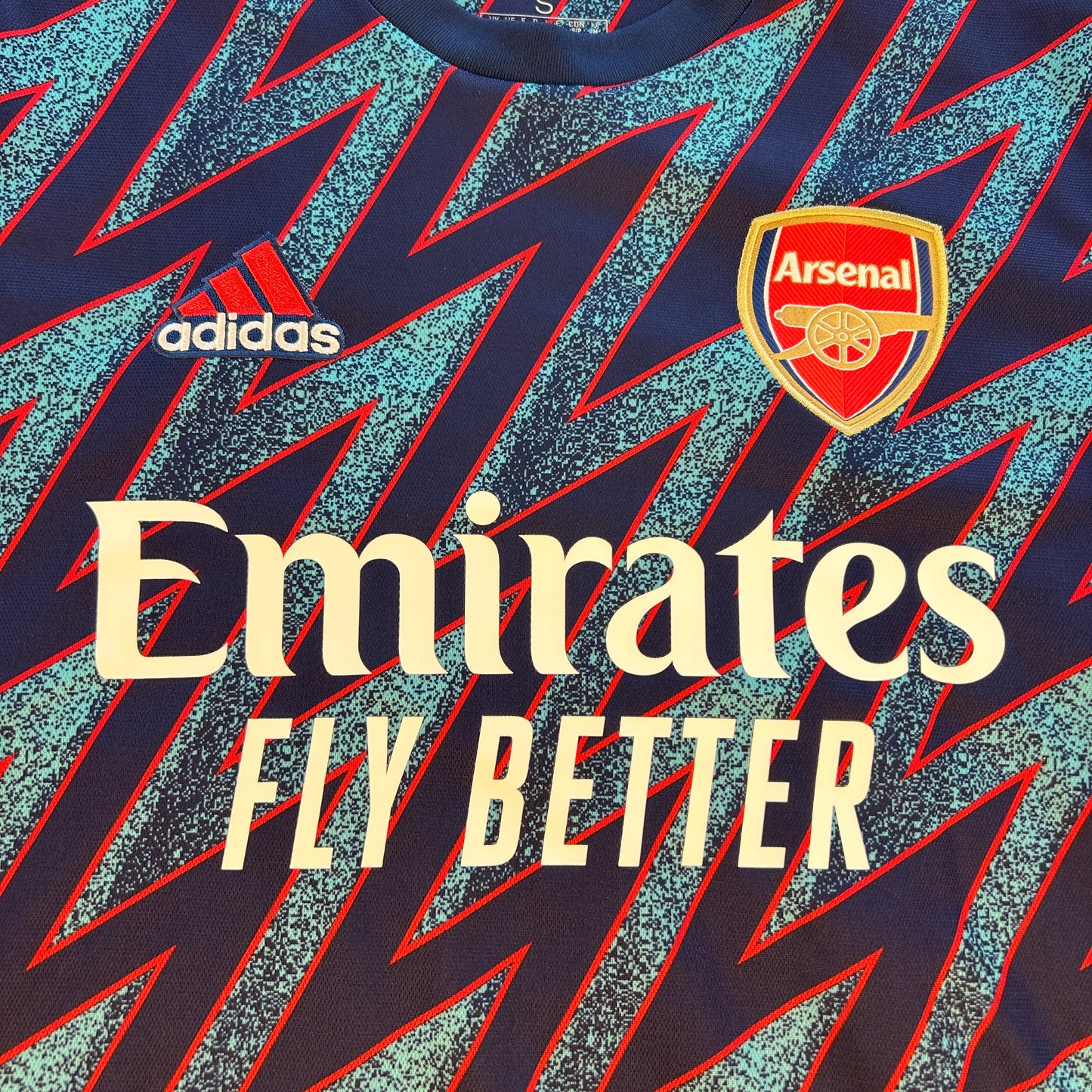 Arsenal 2021/2022 Third Shirt - Small - Excellent - Adidas GM0213