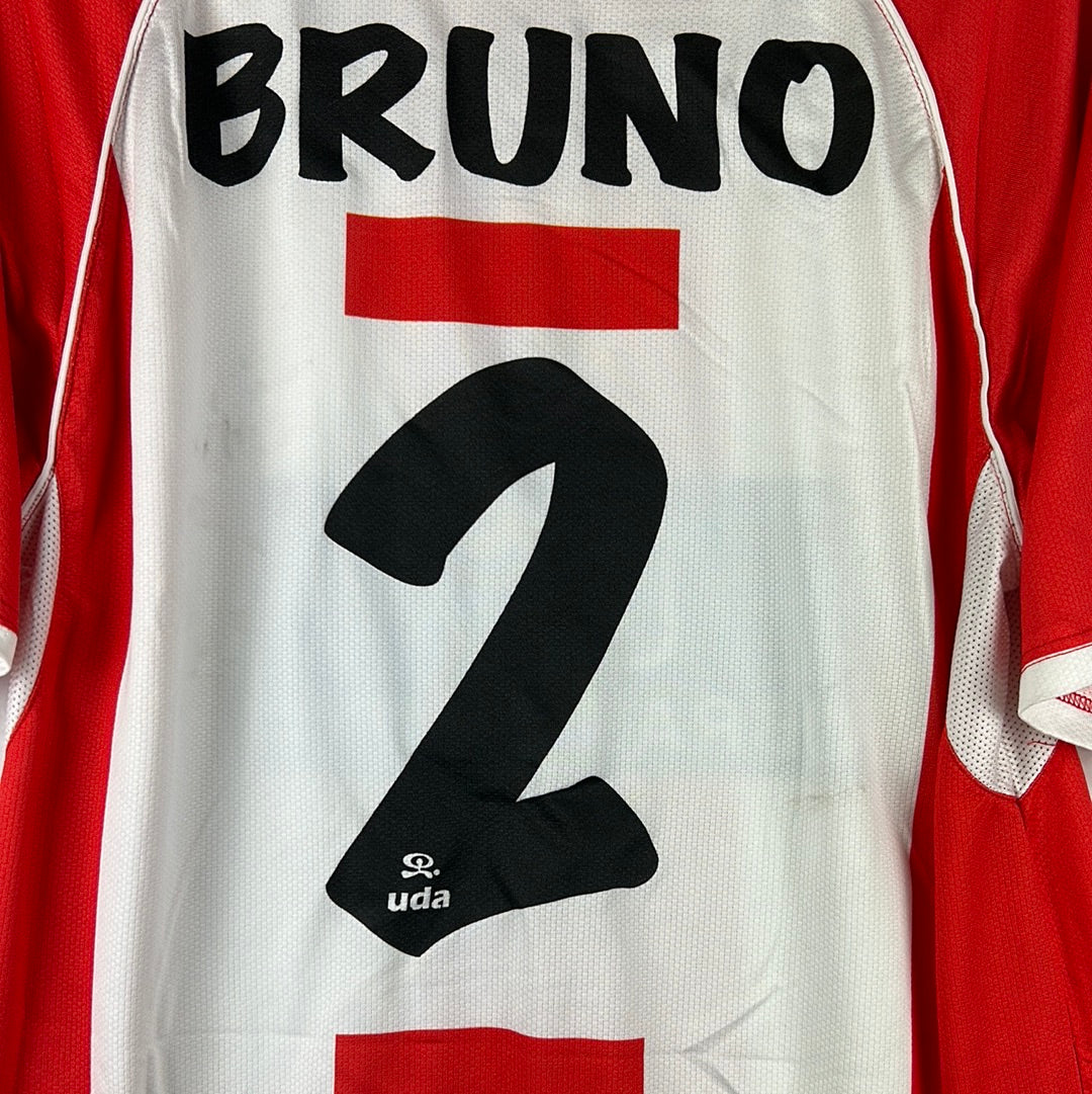 U. D. Almeria 2007-2008 Player Issue Home Shirt - Medium - Bruno 2