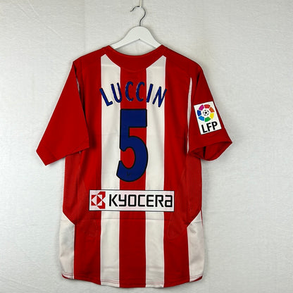 Atletico Madrid 2005/2006 Player Issue Home Shirt - Luccin 5