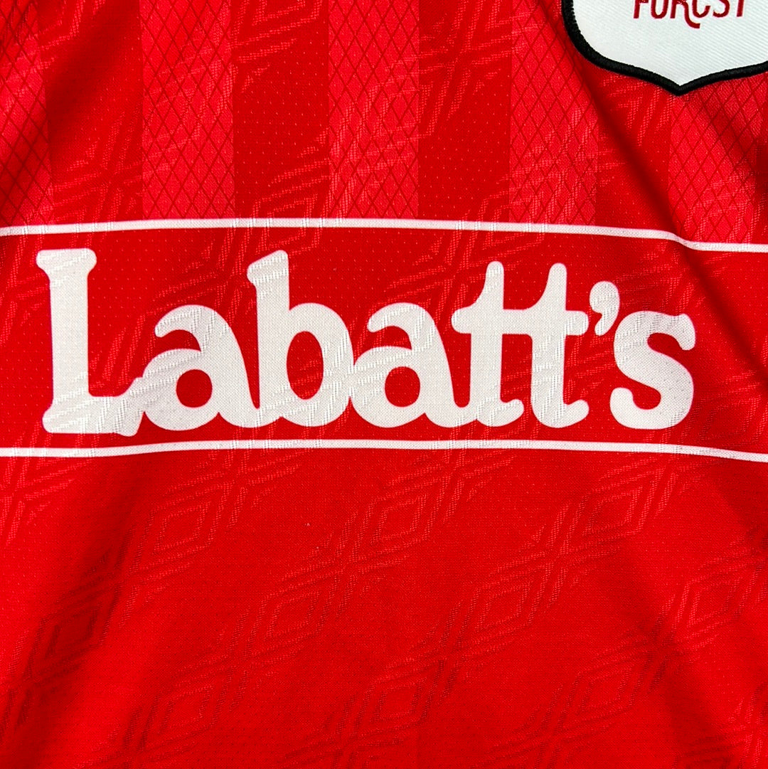 Nottingham Forest 1994-1995-1996 Home Shirt - Extra Large - Lyttle 2