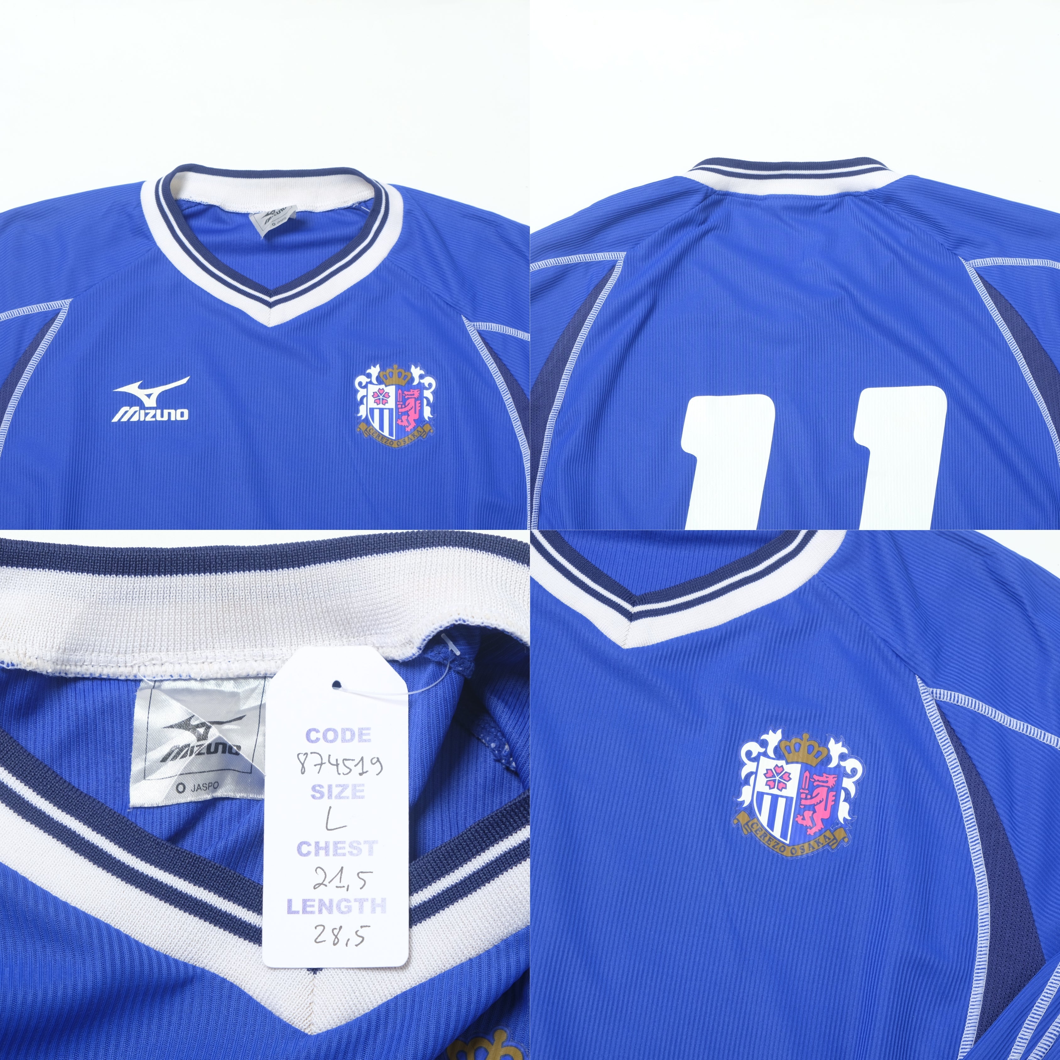 2003 Cezero Osaka Training Shirt Mizuno J-League (L) – Casual