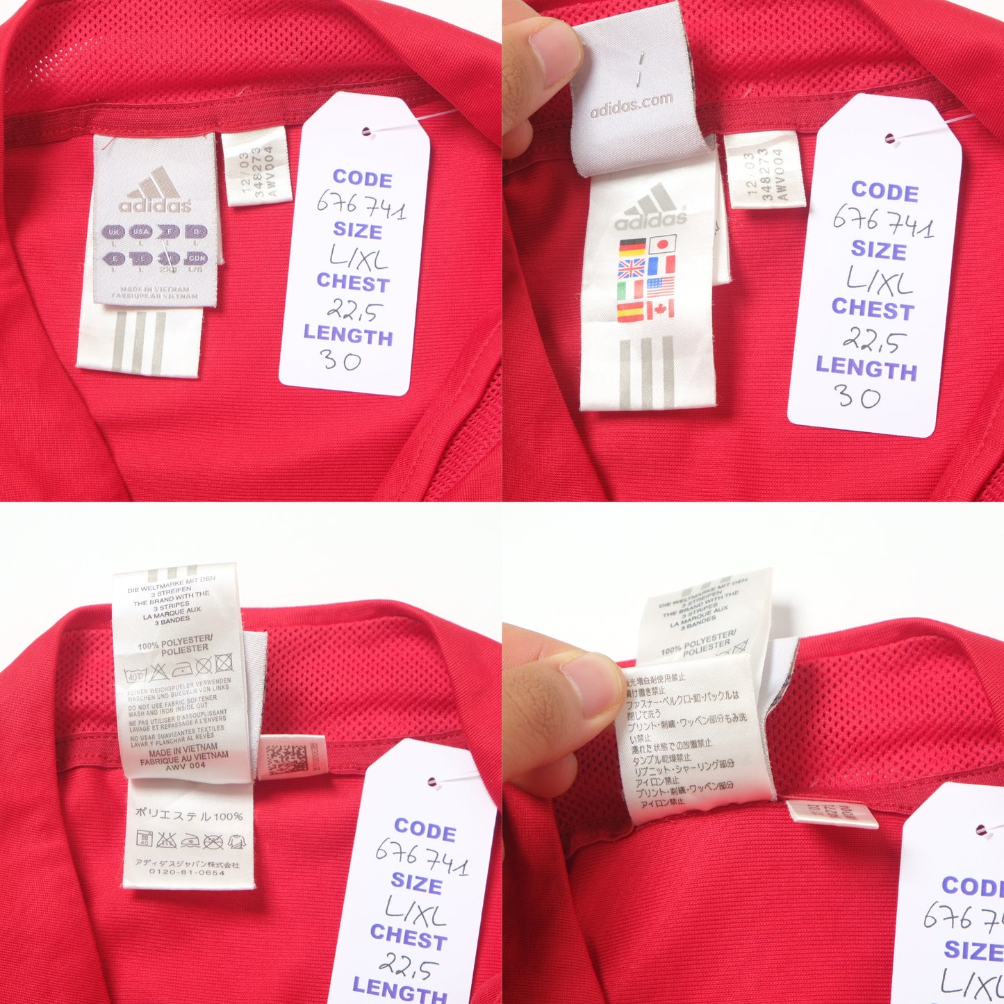 2004 Spain Home Shirt Adidas (L/XL)