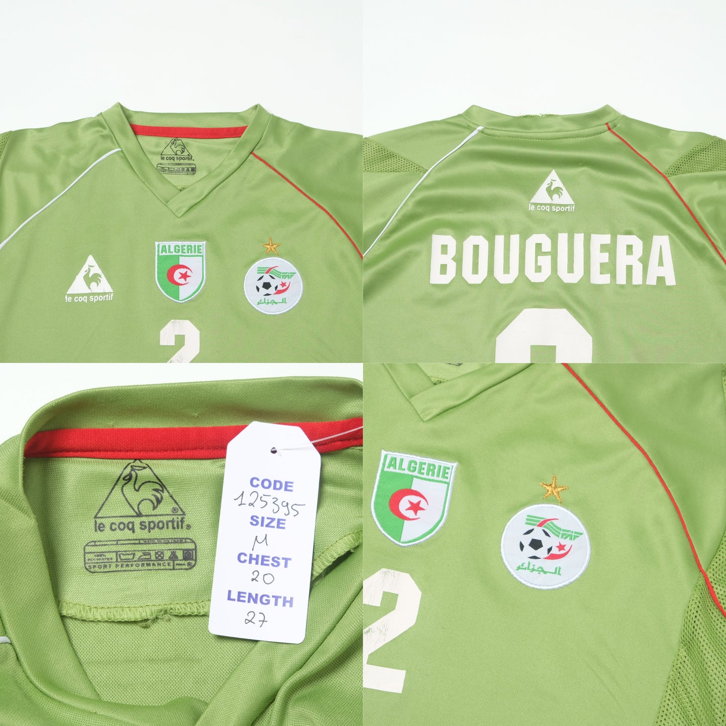 2008/09 Algeria Away Shirt Le Coq Sportif Bouguera (M)