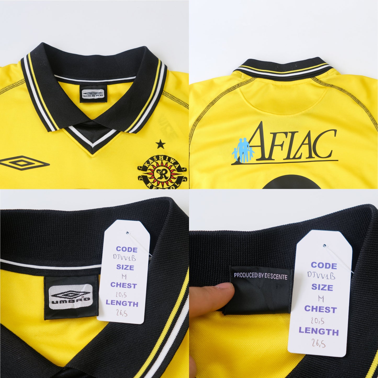 2001/02 Kashiwa Reysol Home Shirt J-League Umbro (M)